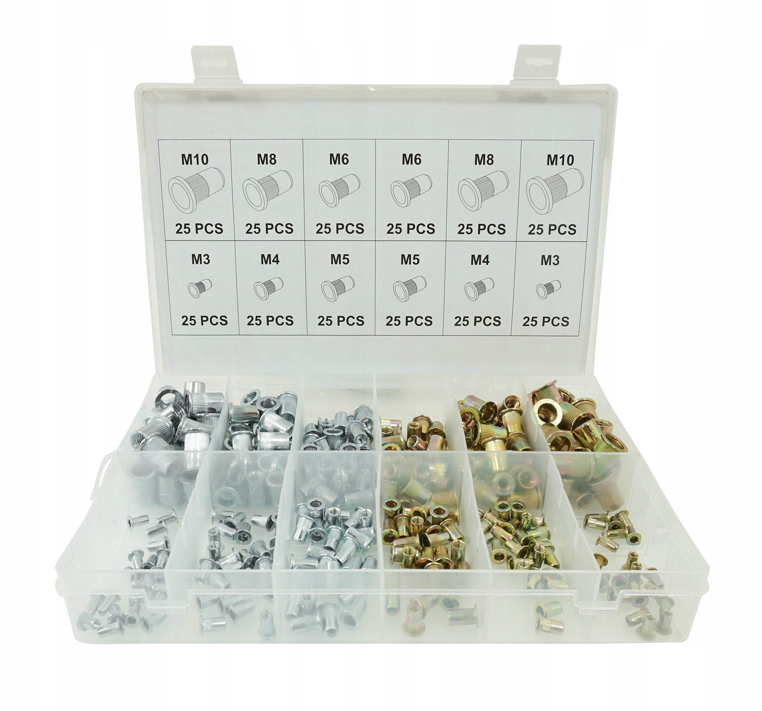 NITONAKRĘTKI STALOWE ALUMINIOWE ZESTAW NITONAKRĘTEK STALOWYCH ALUMINIOWYCH Kod producenta V06703