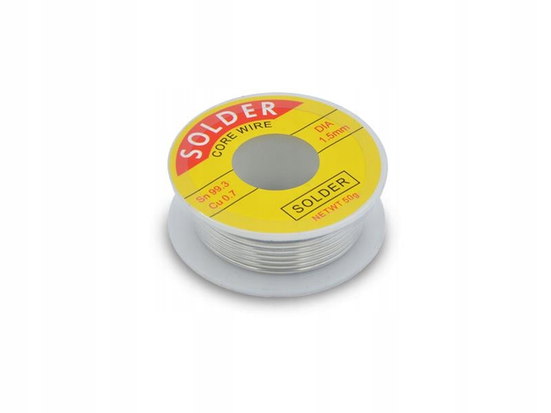 Cyna 1.5mm 50g 99,3%Sn 0,7%Cu + topnik 2%