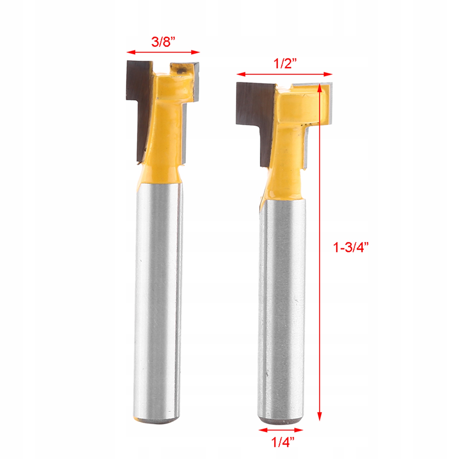 Frez 6.35mm do rowków Teowych T rowkujący 2 szt. Marka bez marki