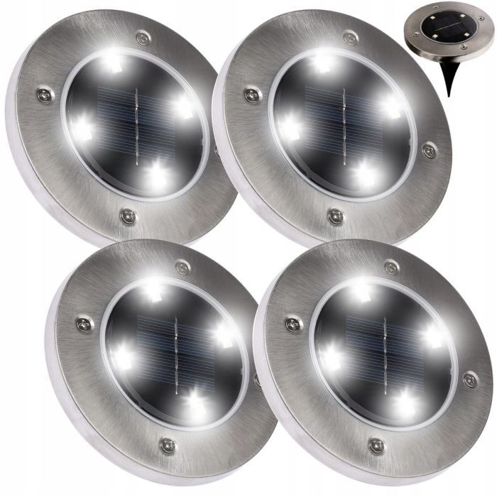 

4x Lampka Ogrodowa Led Solarna Dogruntowa Wbijana