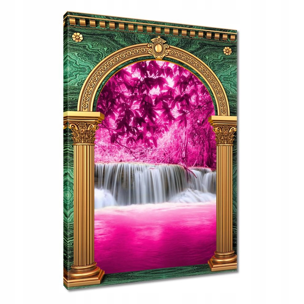 Obraz 80x120 Růžový vodopád