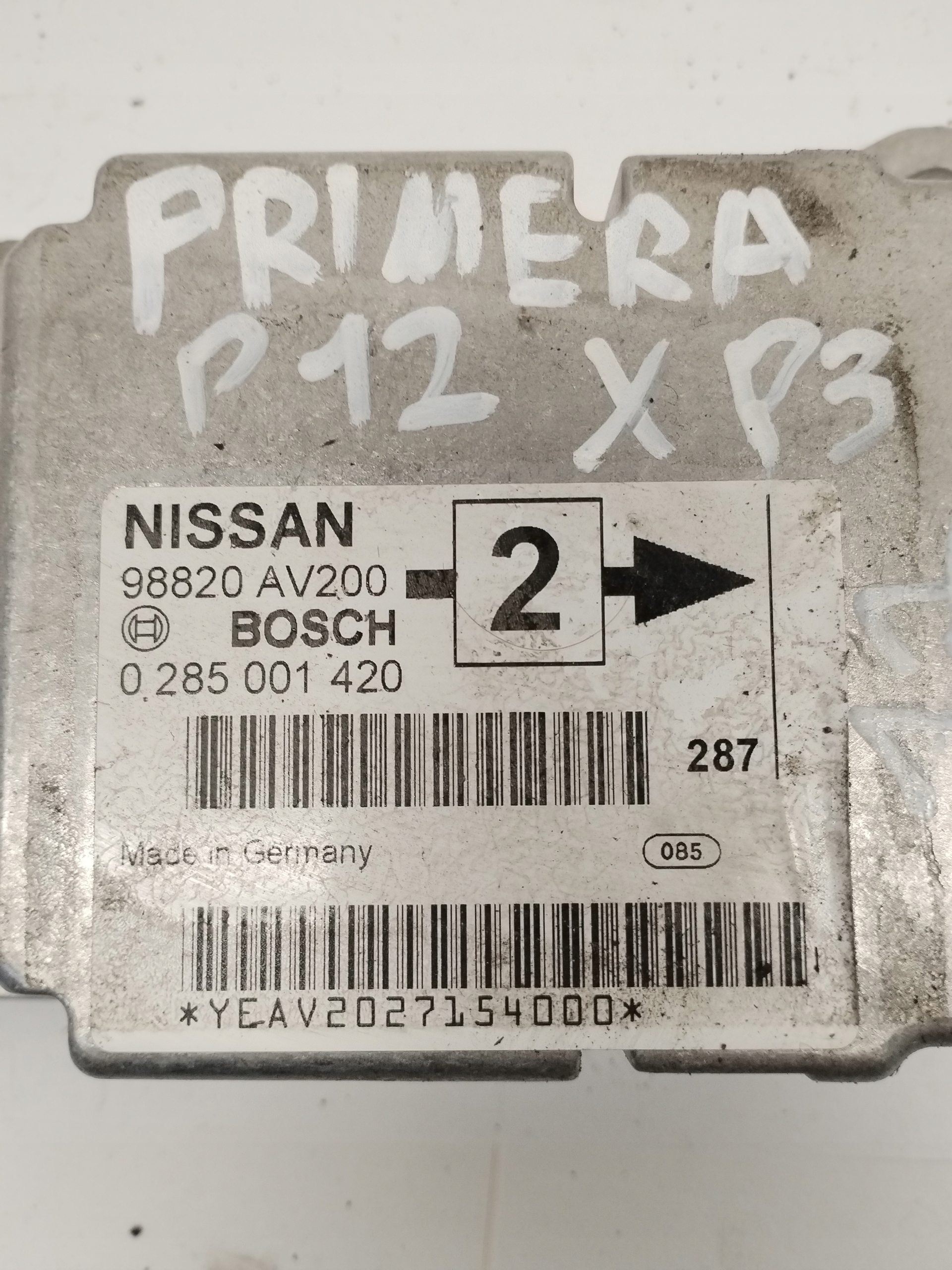 module sensor airbag Nissan Primera P12 0285001420