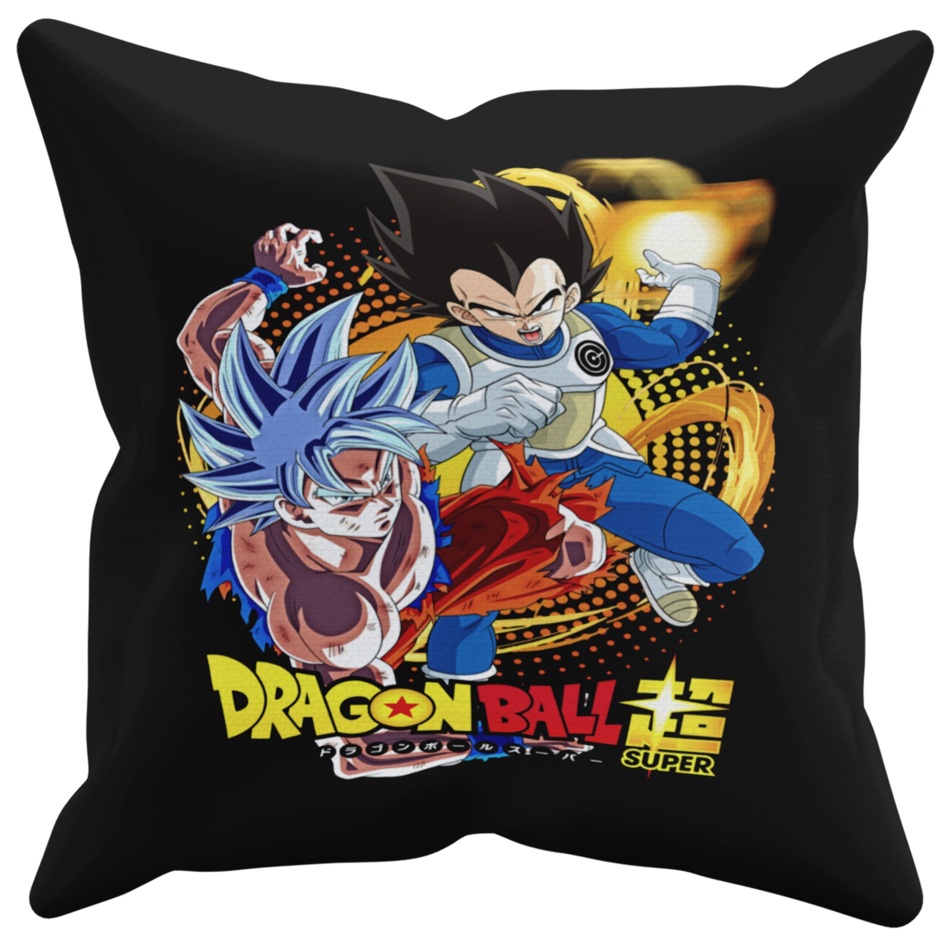 POSZEWKA NA PODUSZKĘ JAŚKA DO PRZEDSZKOLA DRAGONBALL+ IMIĘ GRATIS Kolor dominujący czerń
