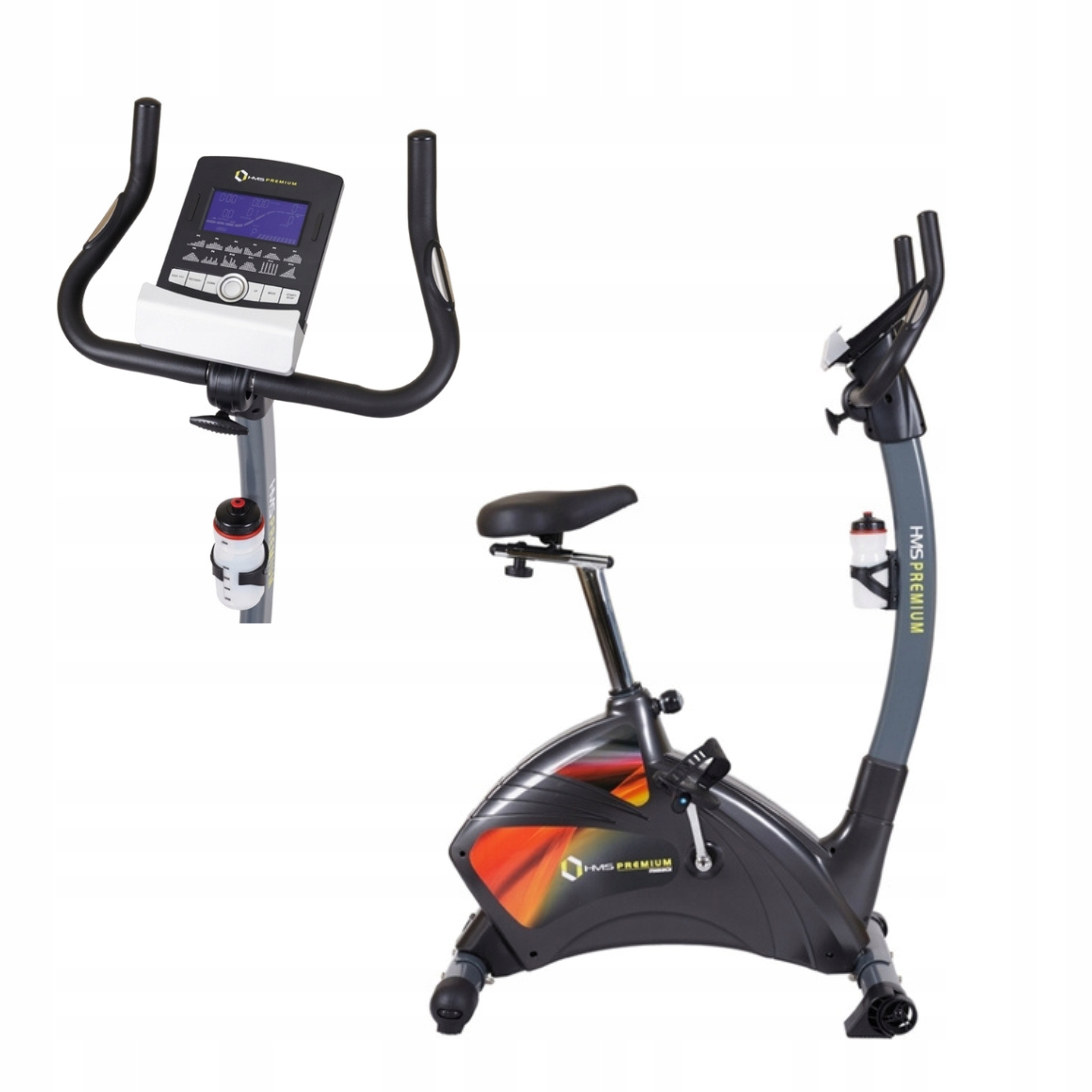 Rower do ćwiczeń z kołem zamachowym i Bluetooth Hms Premium