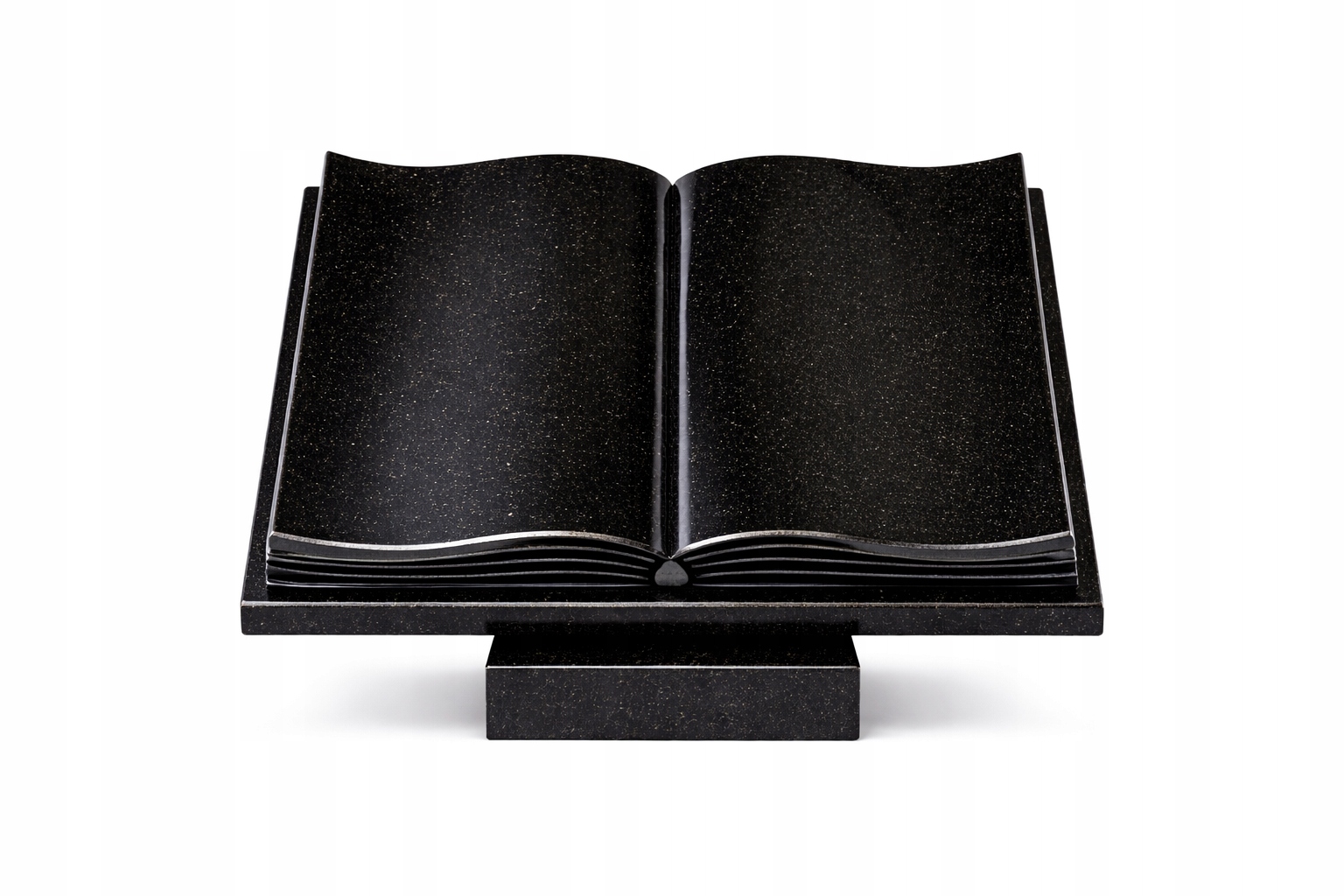 Granitová kniha Náhrobní velká černá 50x40x5 cm Klín