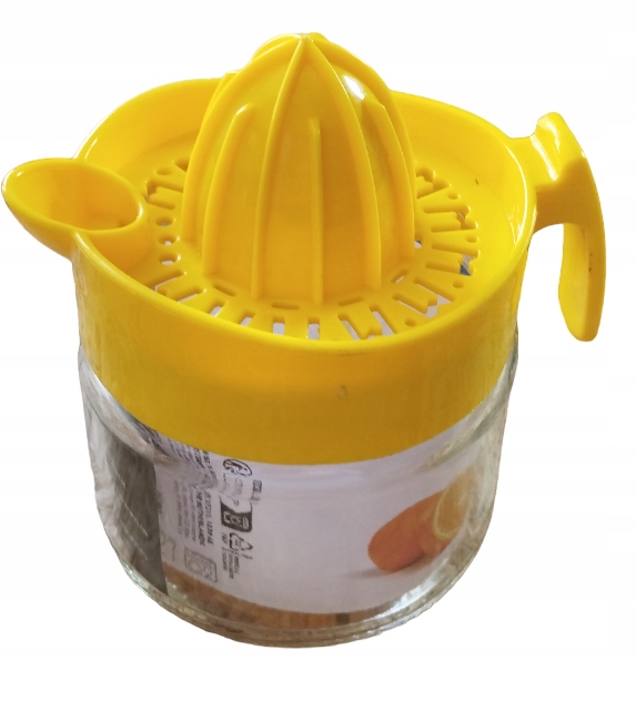 

Wyciskarka do cytrusów owoców szklana ręczna 300ml