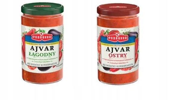 

Zestaw Ajvar Podravka Łagodny I Ostry 2 X 6 Szt