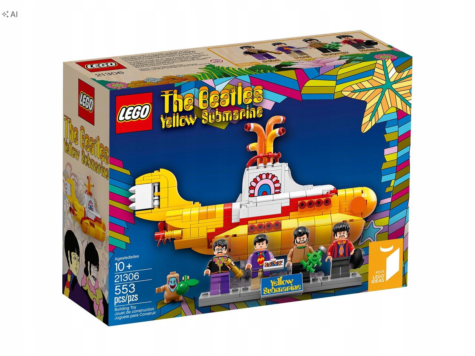 stavebnice Lego Ideas 21306 The Beatles Žlutá loď