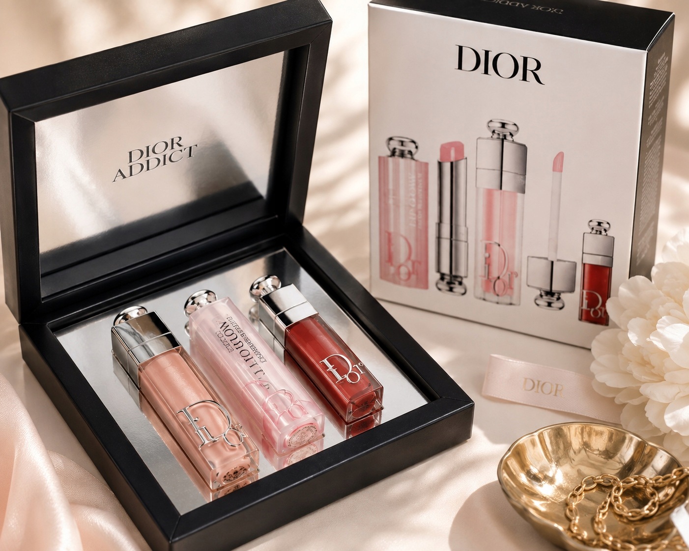 Dior Addict Sada Na Rty Lip Glow Lip Maximizer 001 Pink 038 Rose Nude