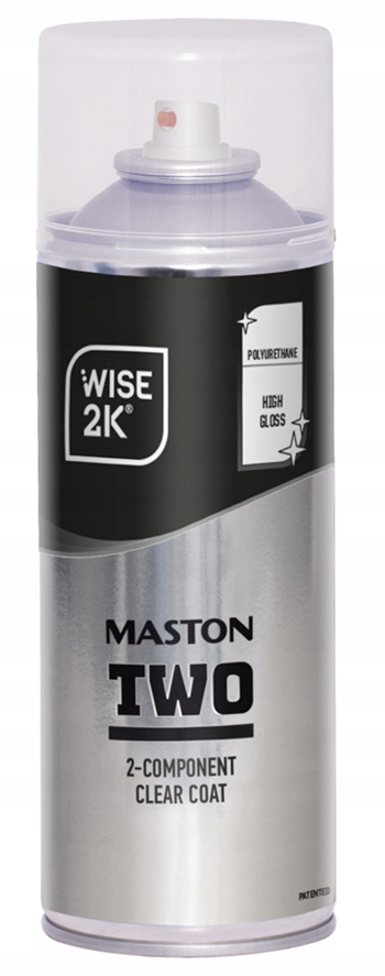 Lakier bezbarwny z utwardzaczem Maston 2K Pu Clear Coat Spray 400ml
