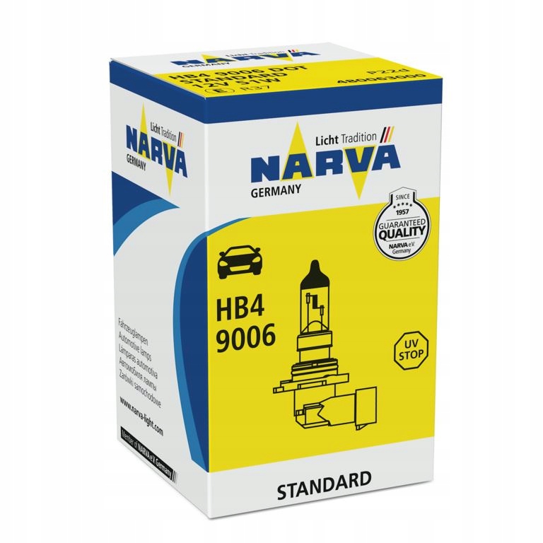 

Żarówka HB4 12V 51W Narva
