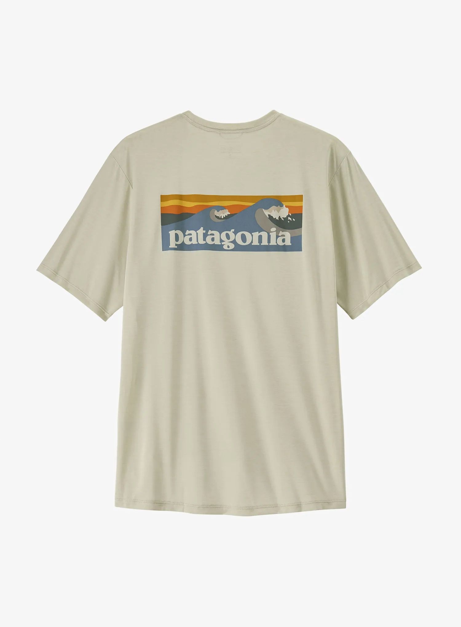 Tričko Patagonia Cap Cool Daily Shirt Boardshort Logo dyno white L