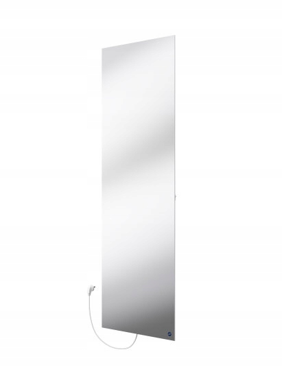 INSTAL PROJEKT EOS grzejnik elektryczny 40x120cm, biały, lustro srebrne