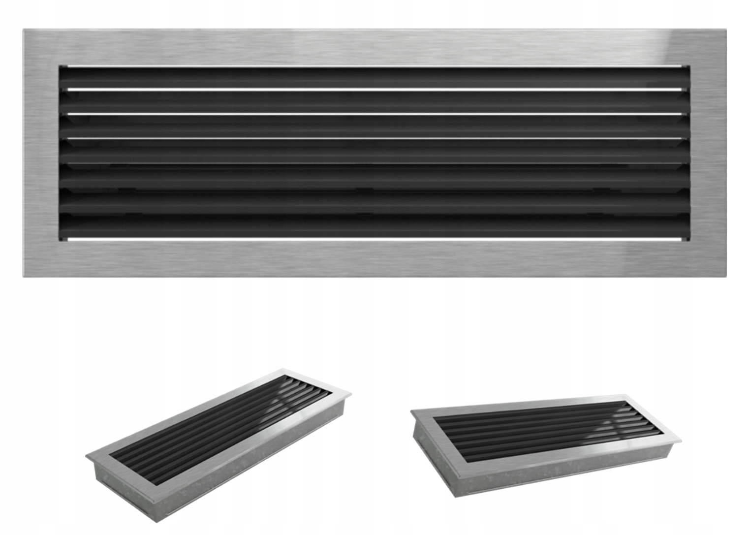 Krbová ventilačná mriežka Fresh brúsená 17x49