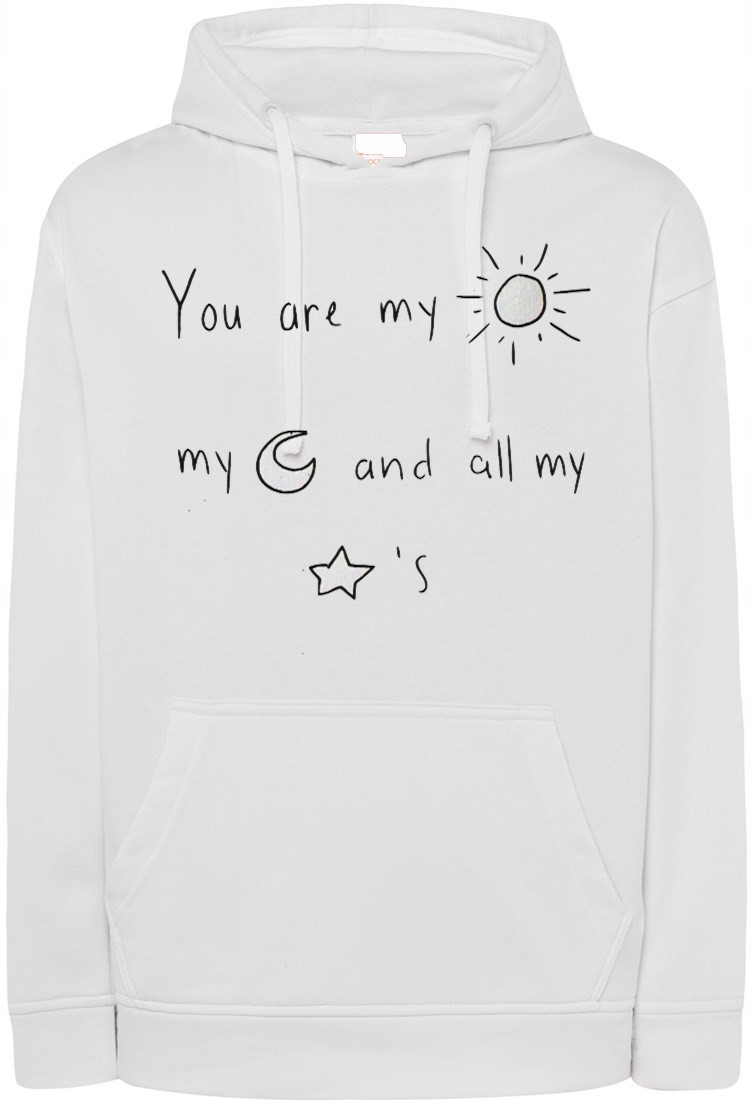 Valentýnský Dárek Mikina s potiskem nápisů vel. 3XL