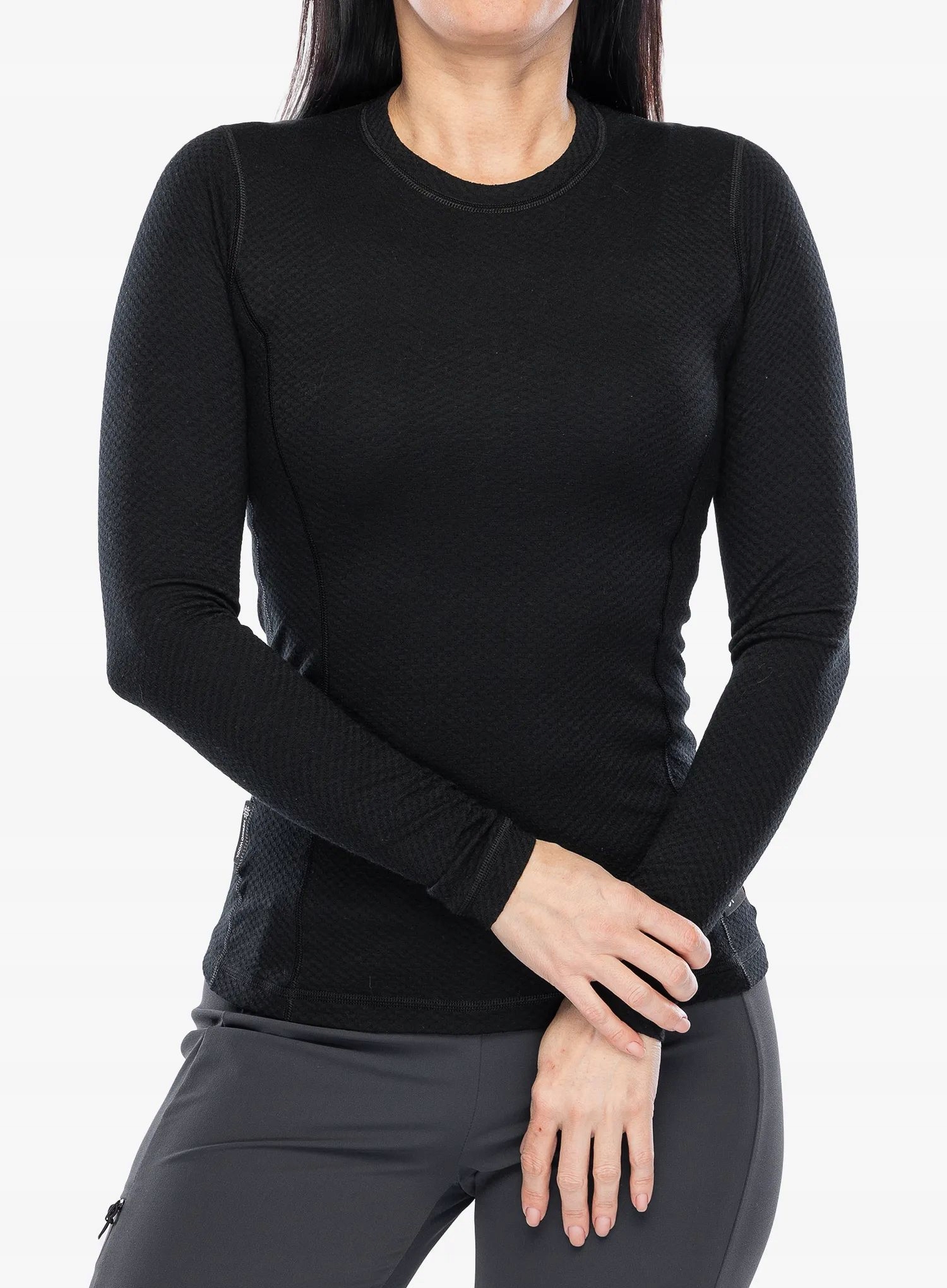 Dámská termo Mikina Sensor Merino Df Tee L/s černá L