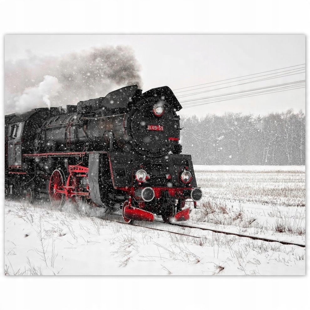 

Plakat 50x40 Lokomotywa Ol49-59 Śnieg