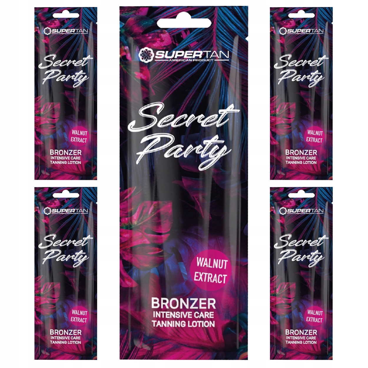 Sada 5 bronzerů na opalování Supertan California Secret Party Bronzer 15 ml