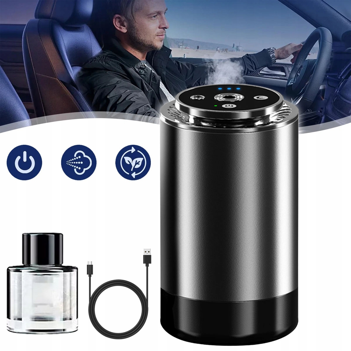 Aromatyzer Led 2w1 – Dyfuzor Zapachu Projektor Gwiazd