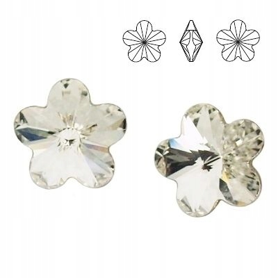 4744 MM 10 Swarovski Flower Crystal F