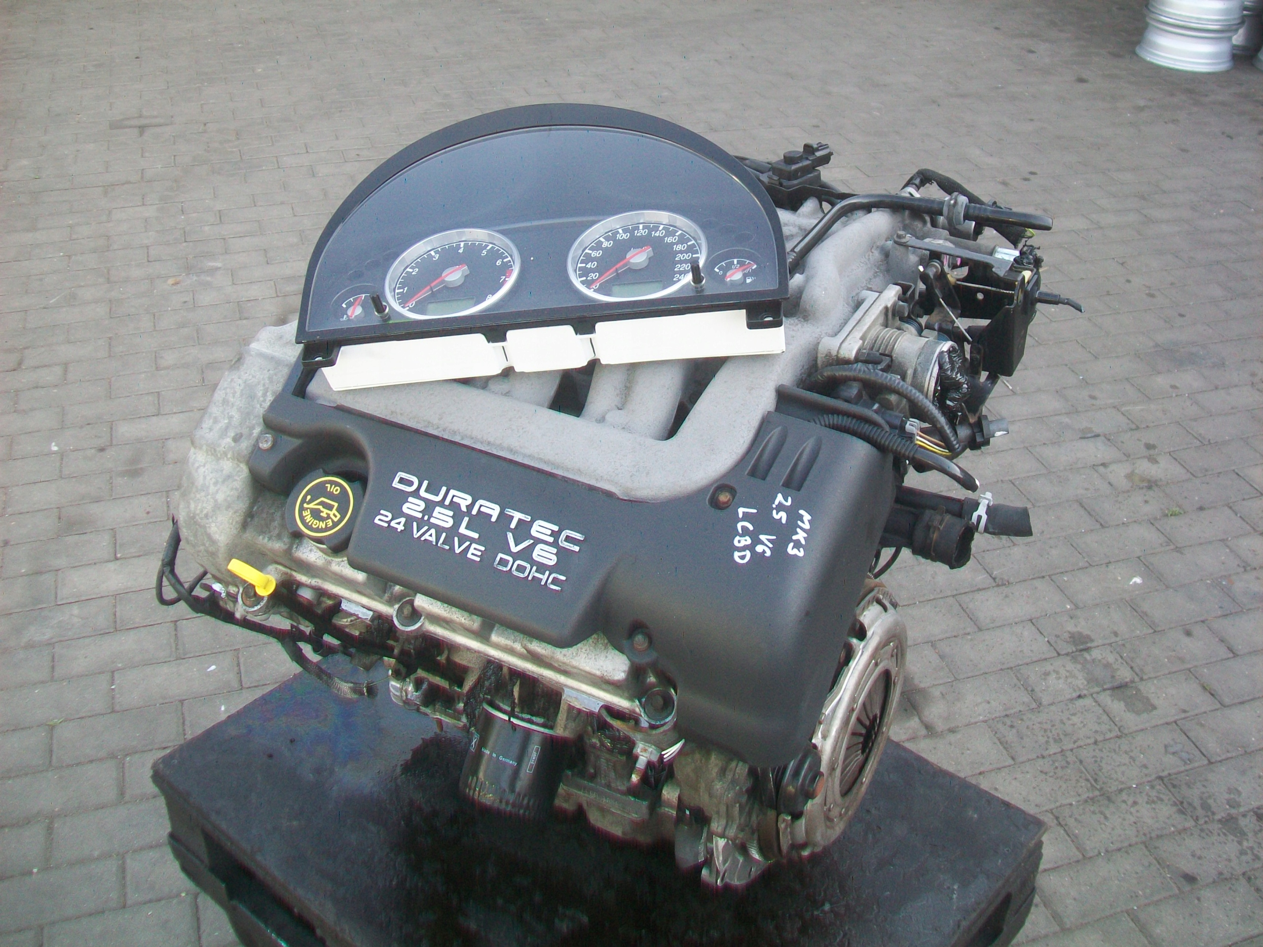 ДВИГАТЕЛЬ КОМПЛЕКТ FORD MONDEO Mk3 MK 3 2.5 V6 LCBD РАЗОГРЕВ ПРОБЕГ С ГЕРМАНИЯ