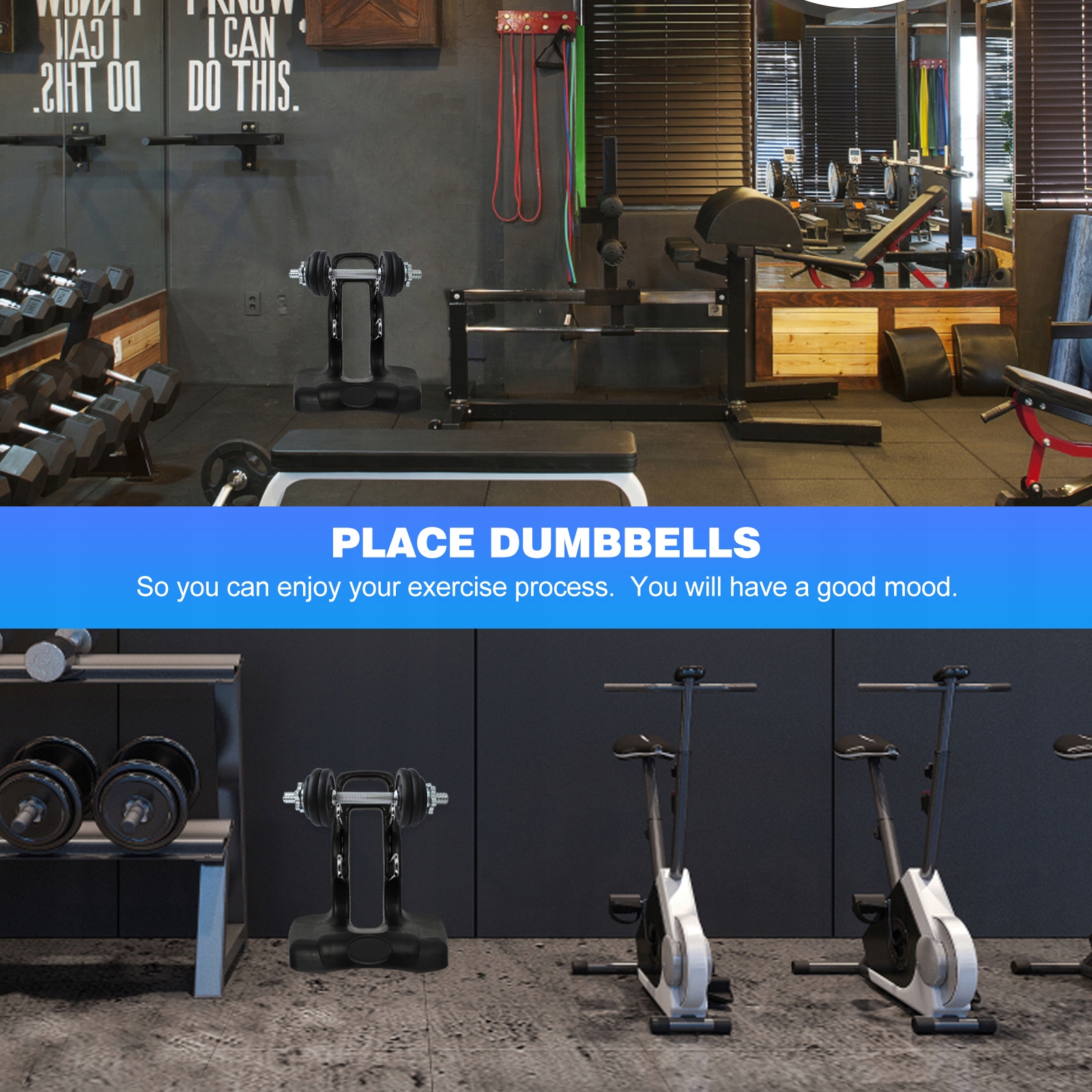 Fitness ze stojakiem na hantle Model 28756341