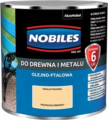 

Farba alkidowa kremowa 0.25L Nobiles