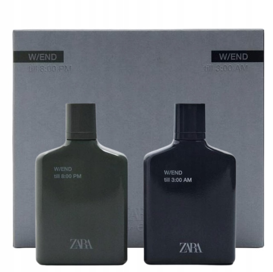 Zara W/end Till 8.00 Pm W/end Till 3:00 Am Edt perfumy męskie zestaw 2szt