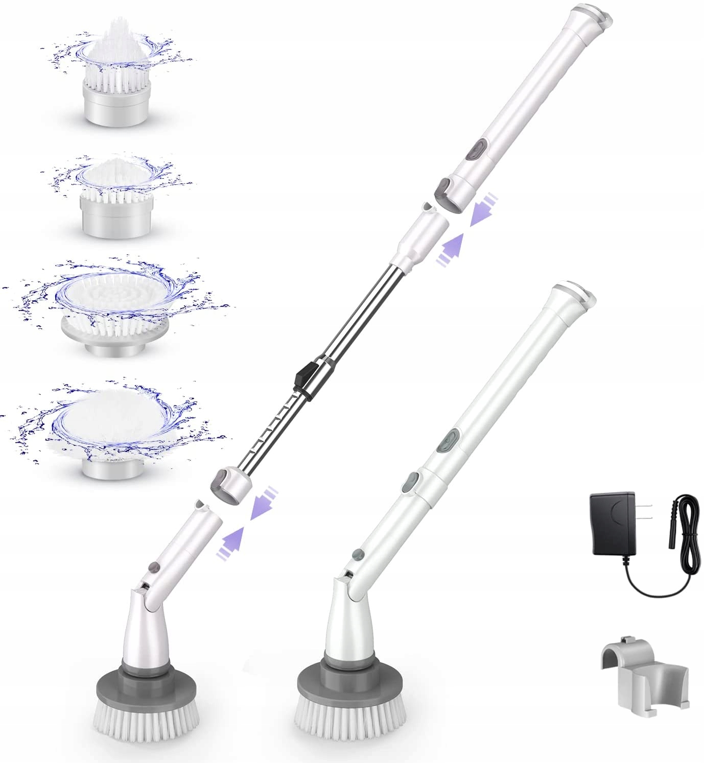 Levně Elektrický Kartáč Scrubber 4 Hroty Kompaktow Premium
