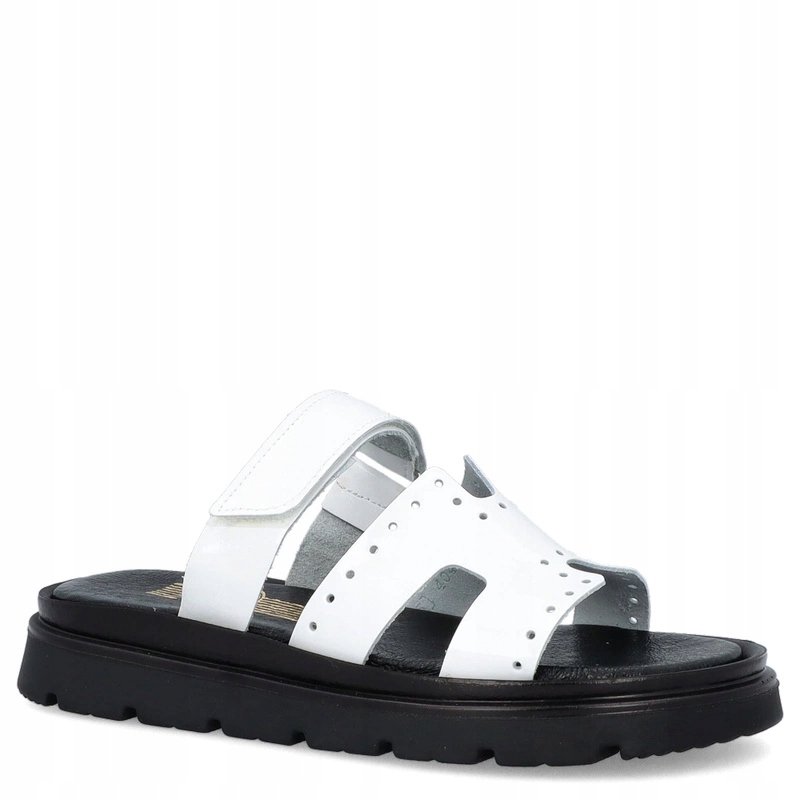 Dámské kožené nazouváky Lemar 40440 Bílé 41