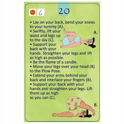 KARTY DODA YOGA Rodzice i Dzieci THE PURPLE COW Typ Podstawa