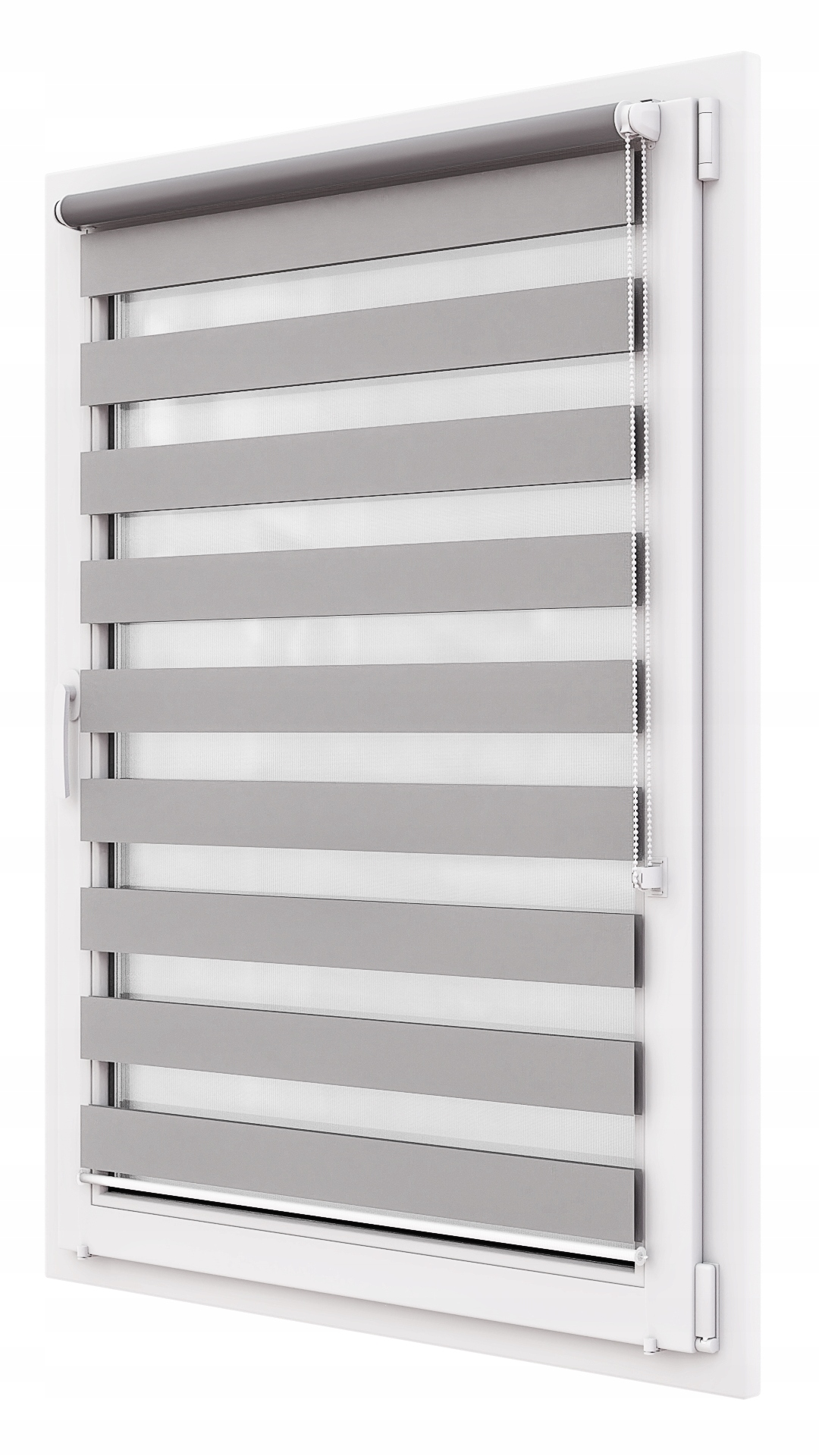 Roleta Dzień Noc na wymiar z napinaczem 41x150 cm Wzór gładki