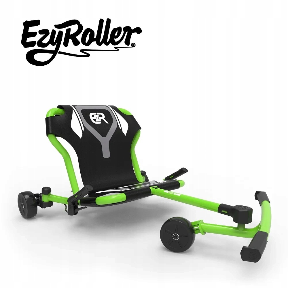 EzyRoller Drifter Pro X gokart driftingowy napędzany nogami 10+ zielony