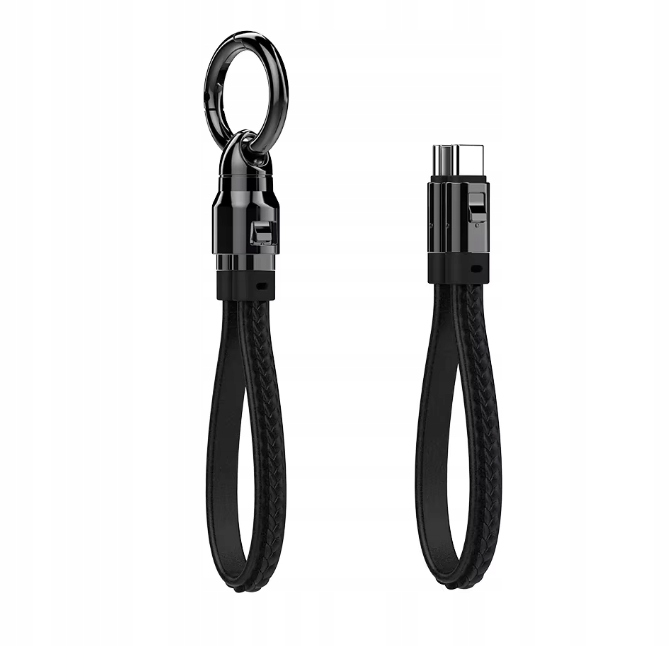 KRÓTKI KABEL 20cm USB-C 240W PD3.1 BRELOK