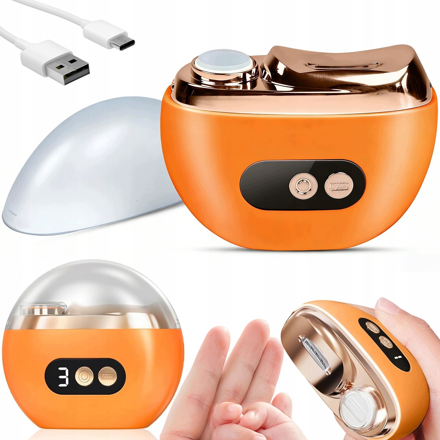 Elektrický Automatický Led Kleštičky Na Nehty Usb Pro Dospělé Děti