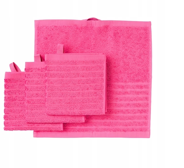 IKEA VAGSJON Ręczniczek, jaskraworóżowy, 30x30 cm