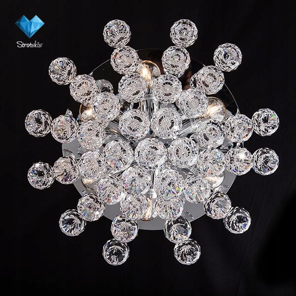 Plafon sufitowy CHROM kryształowe kule SARA 6 EAN (GTIN) 5902115013072