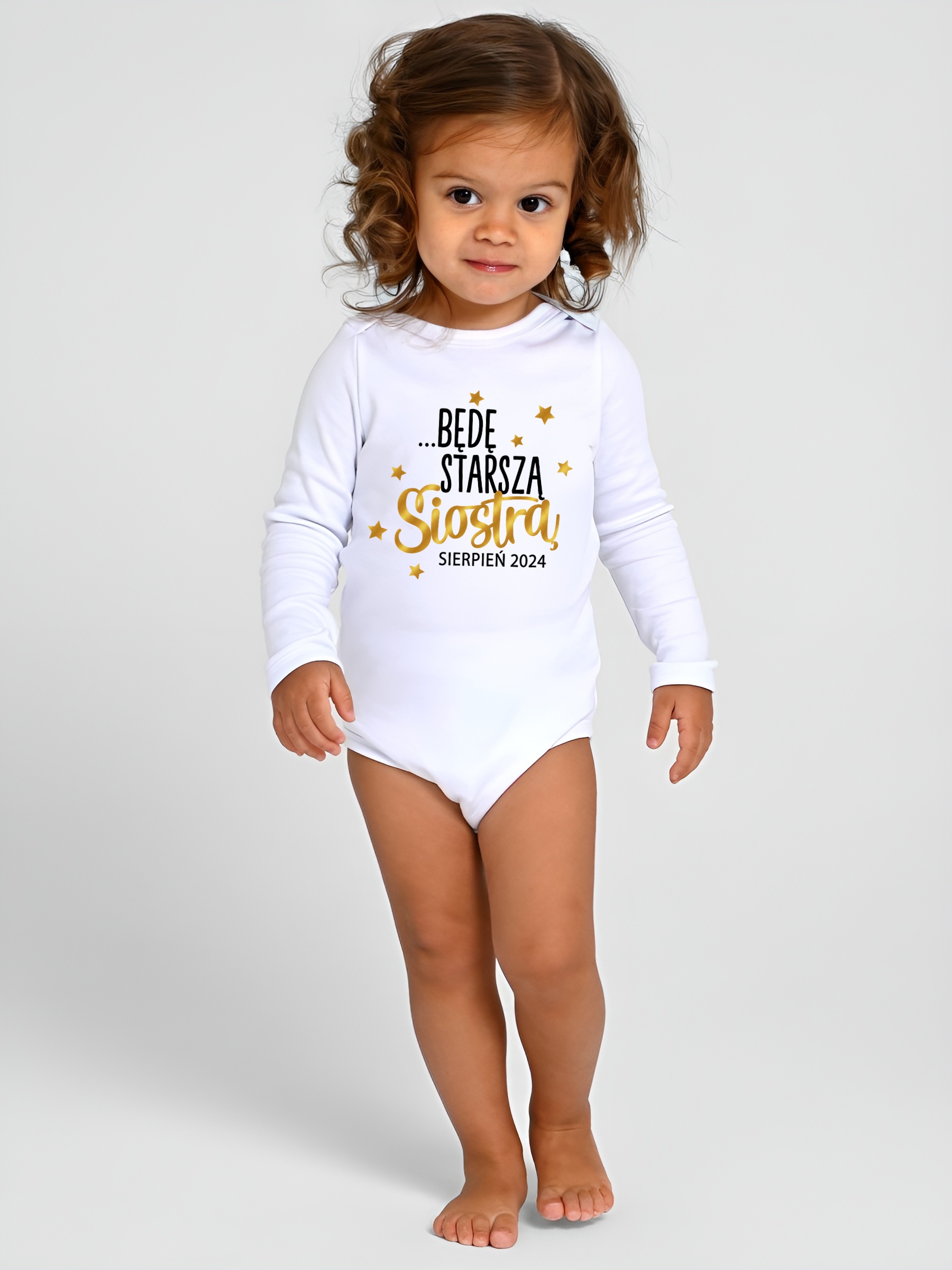 Body dla dziewczynki MAM SEKRET BĘDĘ STARSZĄ SIOSTRĄ Baby Shower r. 98 Marka Inna marka