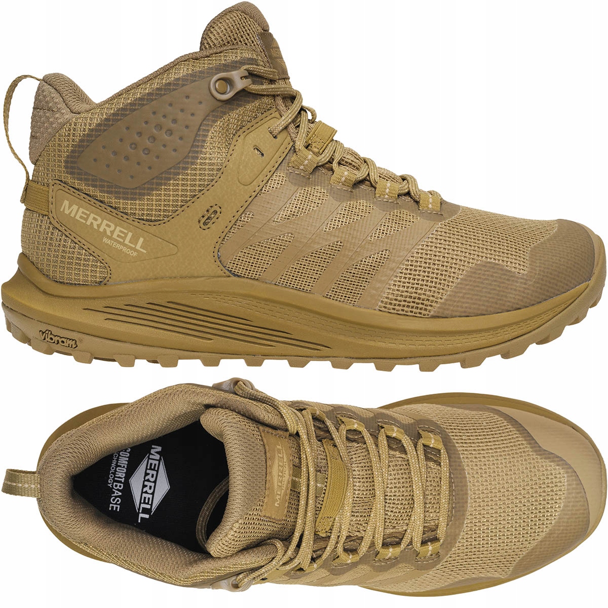 Merrell Nova 3 Tactical MID Waterproof Trailové taktické boty Coyote 46