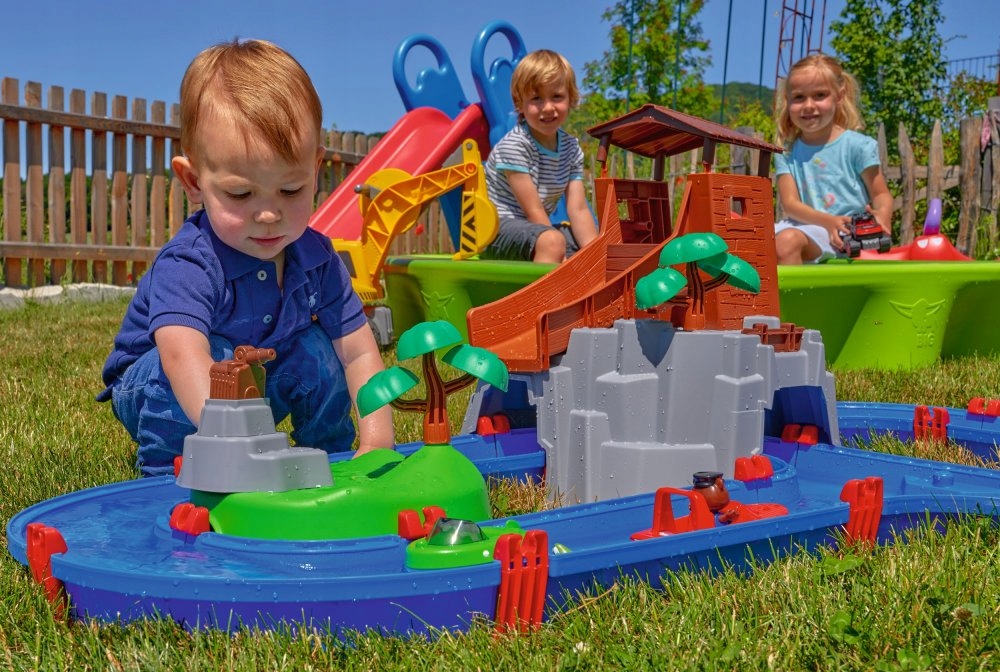 AquaPlay Tor Wodny Piaskownica AdventureLand Łódka Motorówka Wiek dziecka 3 lata +