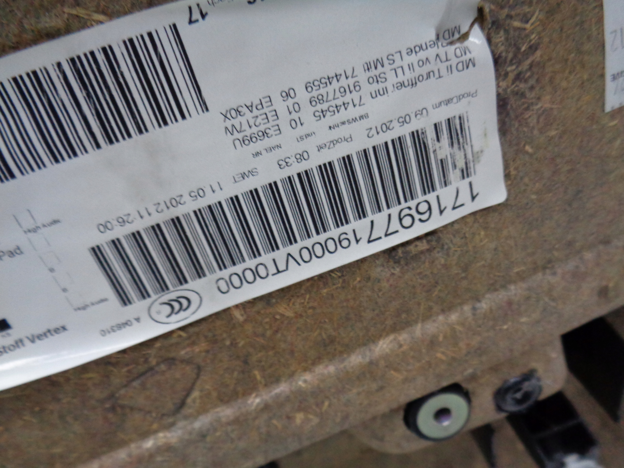 BMW E90 E91LIFT side upholstery door left front
