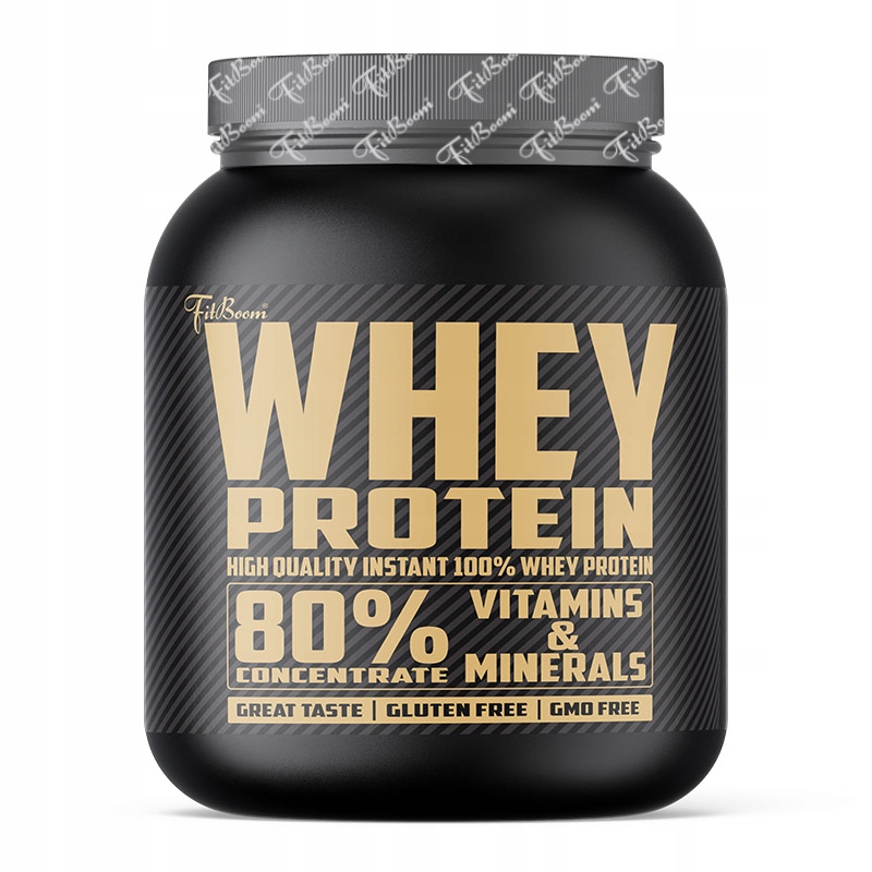 FitBoom Whey Protein 2250g white chocolate strawberry