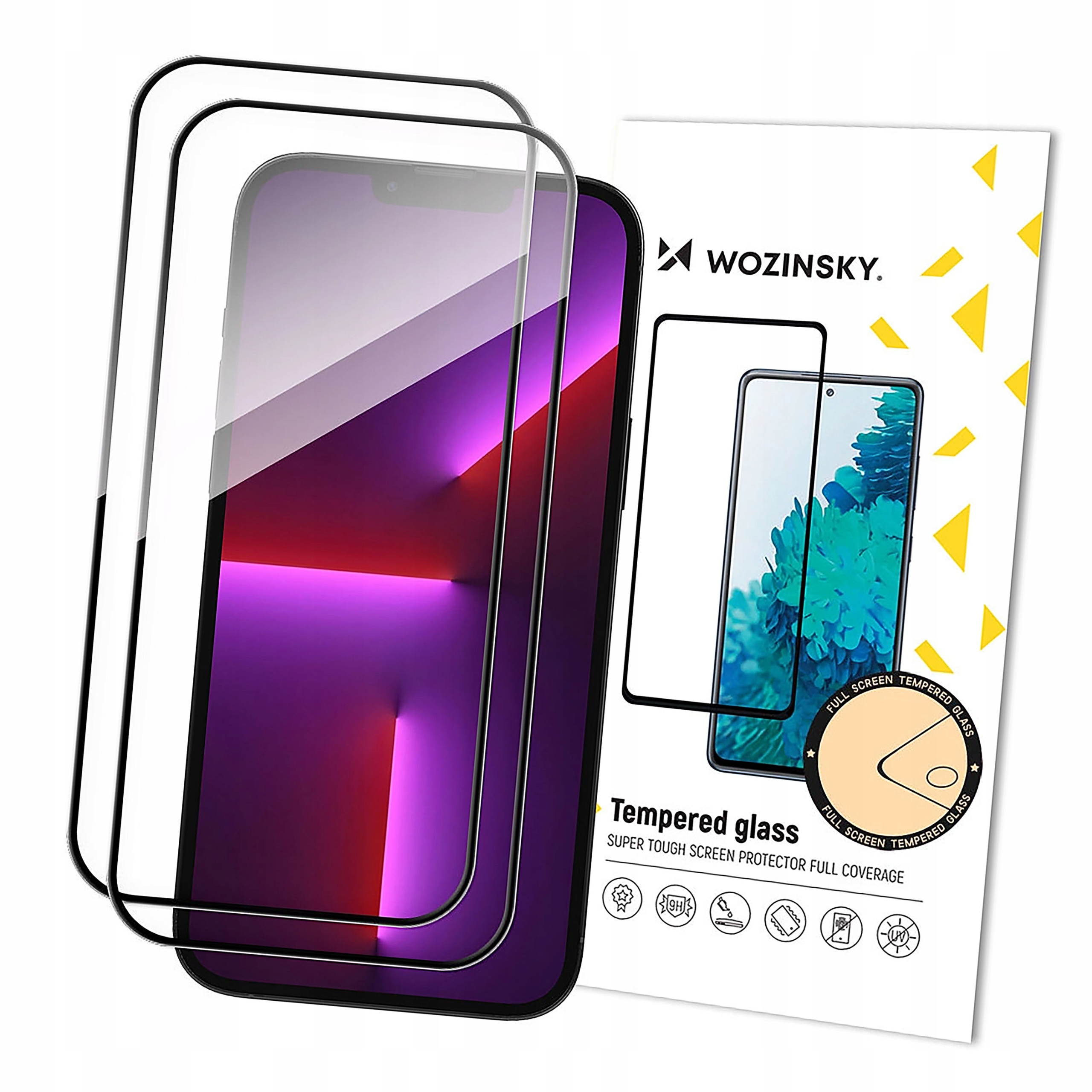 Szkło hartowane na cały ekran ramka Case Friendly Full Glue iPhone 15 Plus