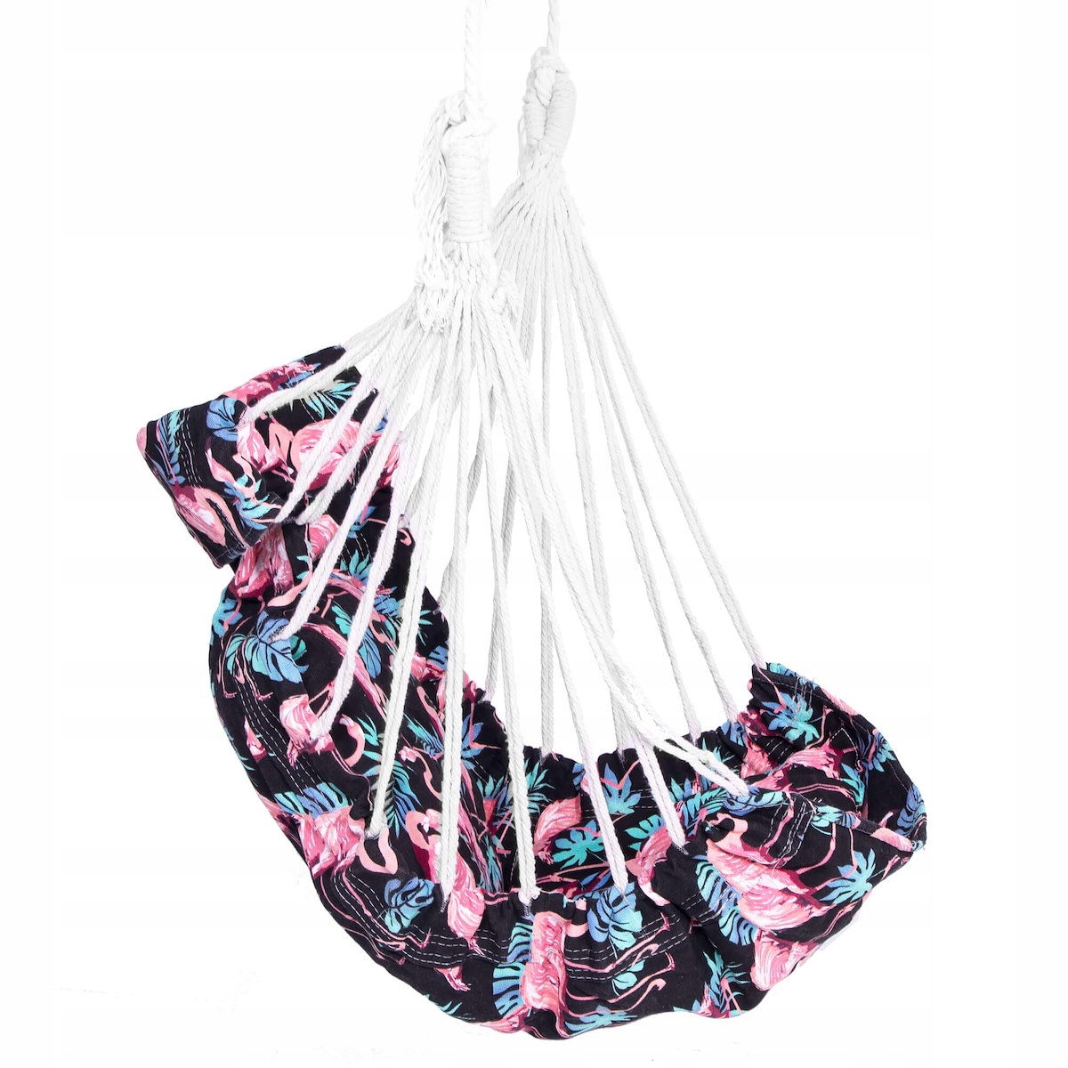 FOTEL BRAZYLIJSKI WISZĄCY HUŚTAWKA OGRODOWA HAMAK KRZESŁO HAMAKOWE BOHO Wysokość maksymalna 150 cm