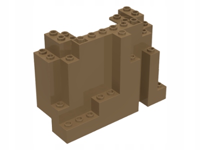 

Lego Skała Duża Burp Panel Ciemny Beż 60052 6082