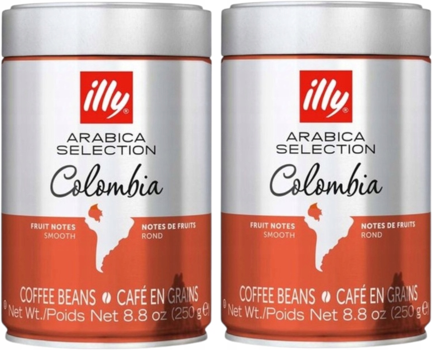 Levně Illy Káva zrnková illy Monoarabica Colombia 100% Arabica 2 x 250 g