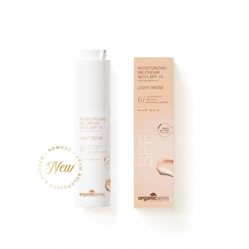 Nawilżający krem BB SPF15 (Light Beige) 50 ml Organic Series