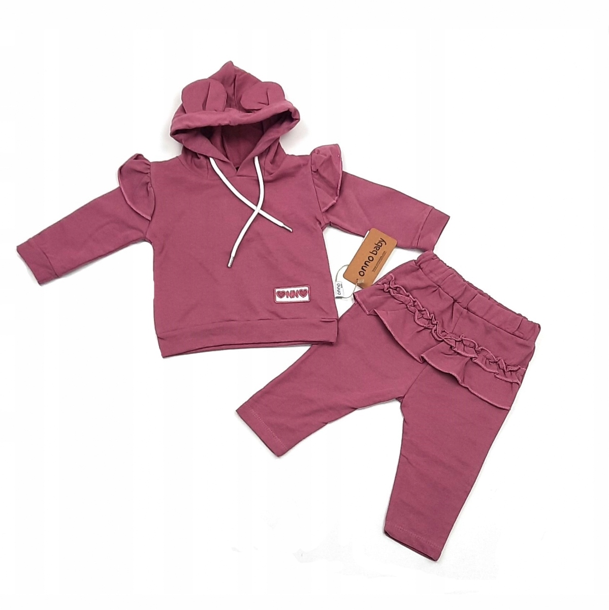 

Komplet Dziewczęcy Dres Dziecięcy Bluza Spodnie 74