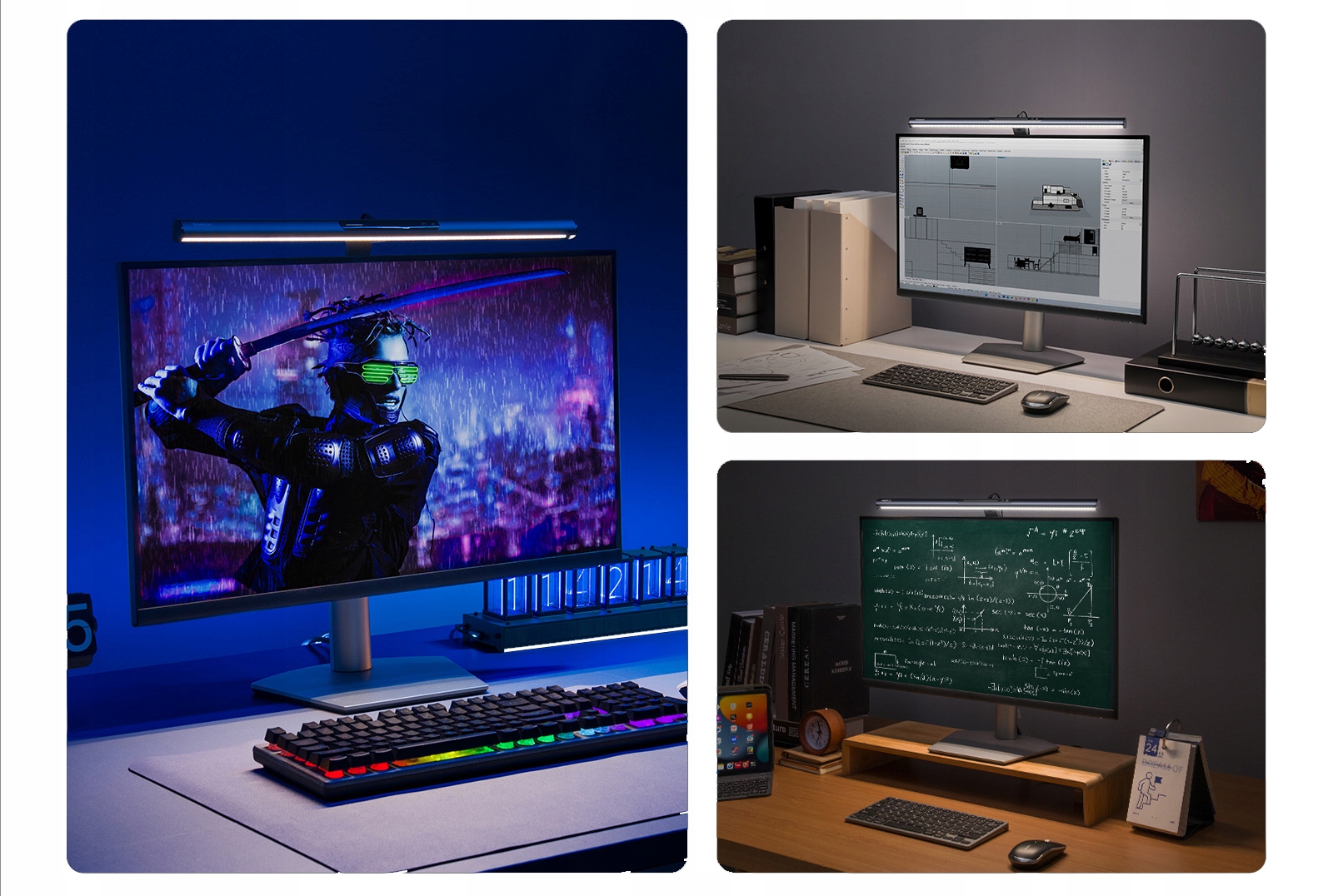 BASEUS I-WOK3 LAMPKA LED DO KOMPUTERA MONITORA REGULOWANA NOCNA MAGNETYCZNA Informacje dodatkowe na klips regulacja natężenia światła