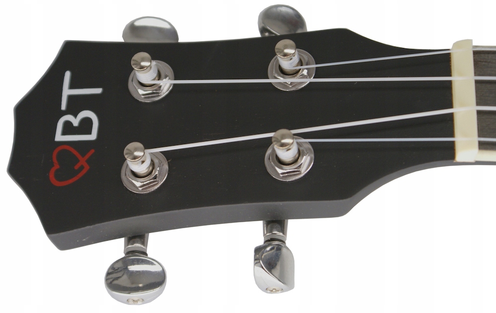 QBT UKULELE KONCERTOWE + 10x AKCESORIA KOLOR CZARNY Marka QBT